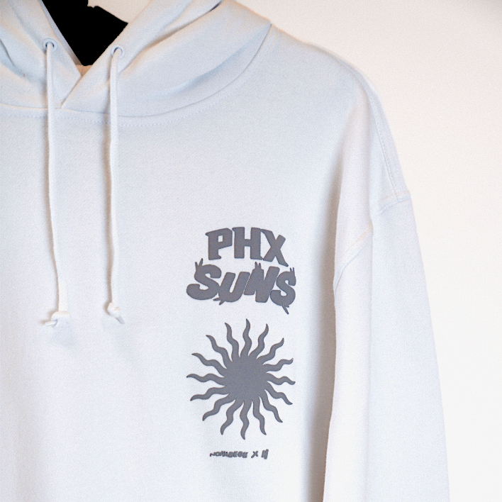 Noah Beck x Suns Property White Hoodie