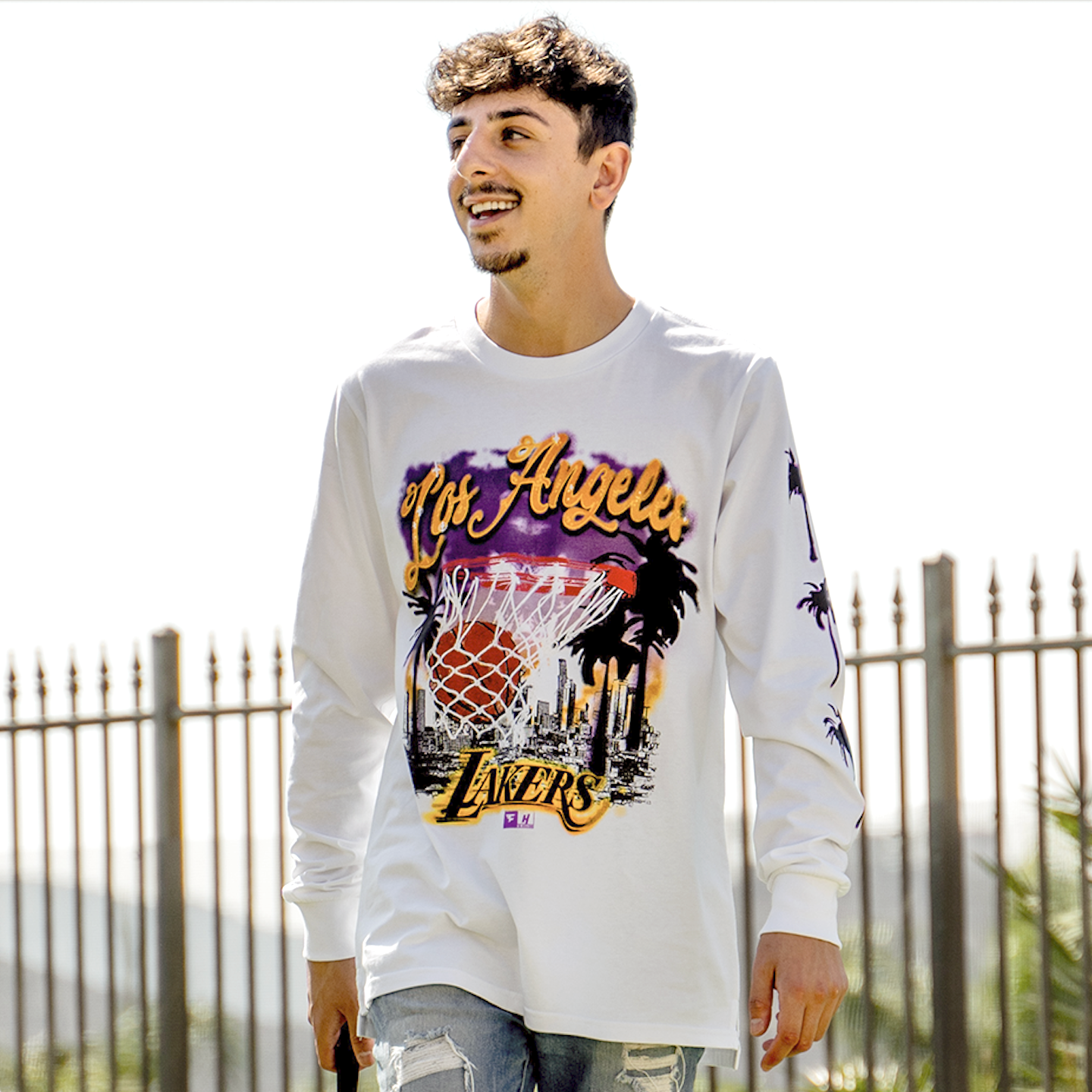 FaZe Rug x Lakers Long Sleeve T-Shirt